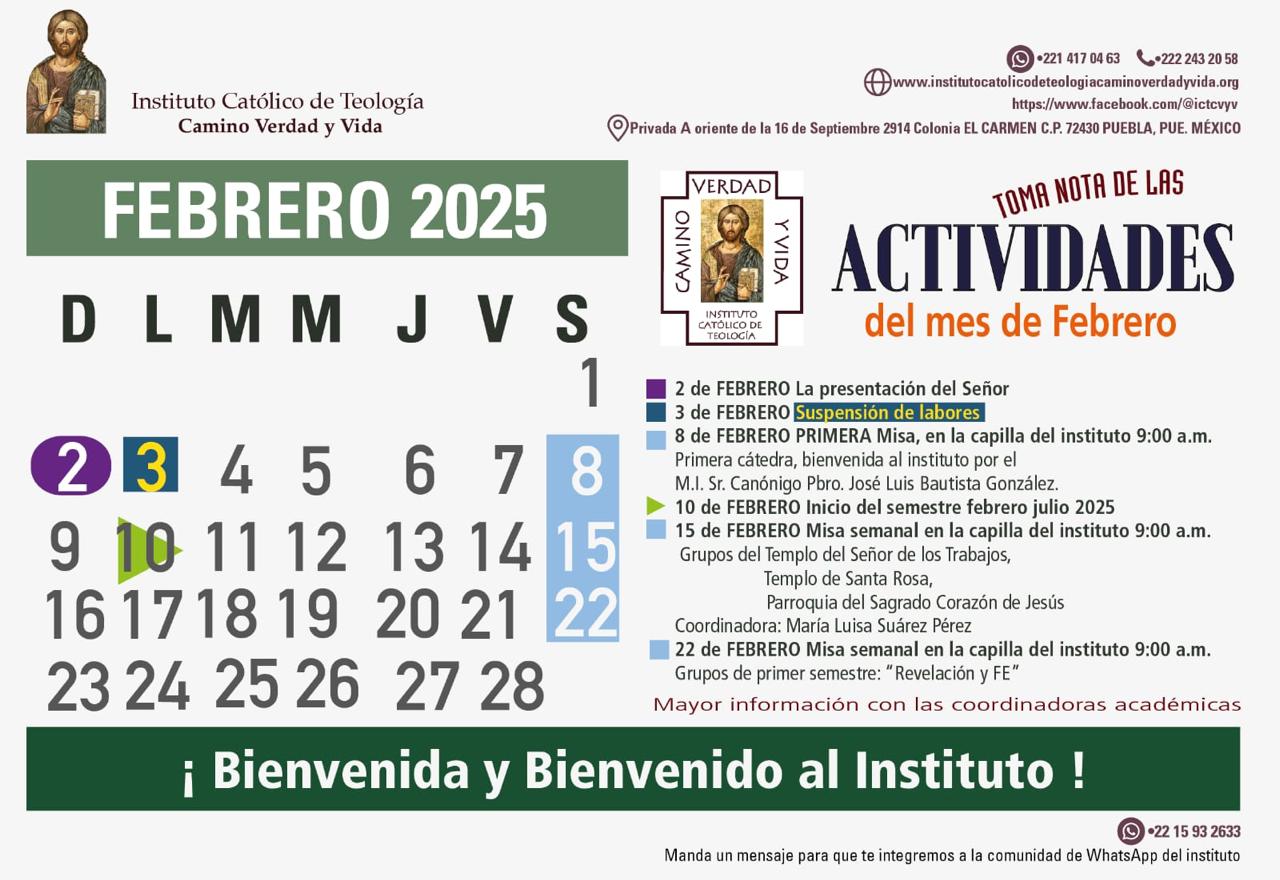 Actividades instituto, Marzo 2025